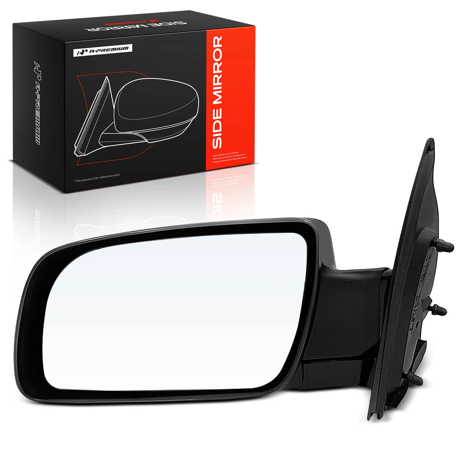 A-Premium Driver Side Manual Door Mirror for GMC Safari 1988-2005 Pontiac Safari 1988-1989 Chevrolet Astro 1988-2005