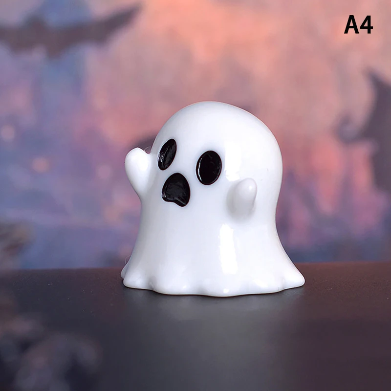 

New Cartoon Halloween Wizard Ghost Series Halloween Pumpkin Ghost Small Ornaments Crystal Ball Decorative Accessories Thriller G