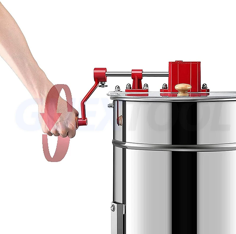 Honey Extractor Manual Stainless Steel Honeycomb Rotator Crank Honey Centrifuge Beekeeping Equipment Manual honey shaker separat