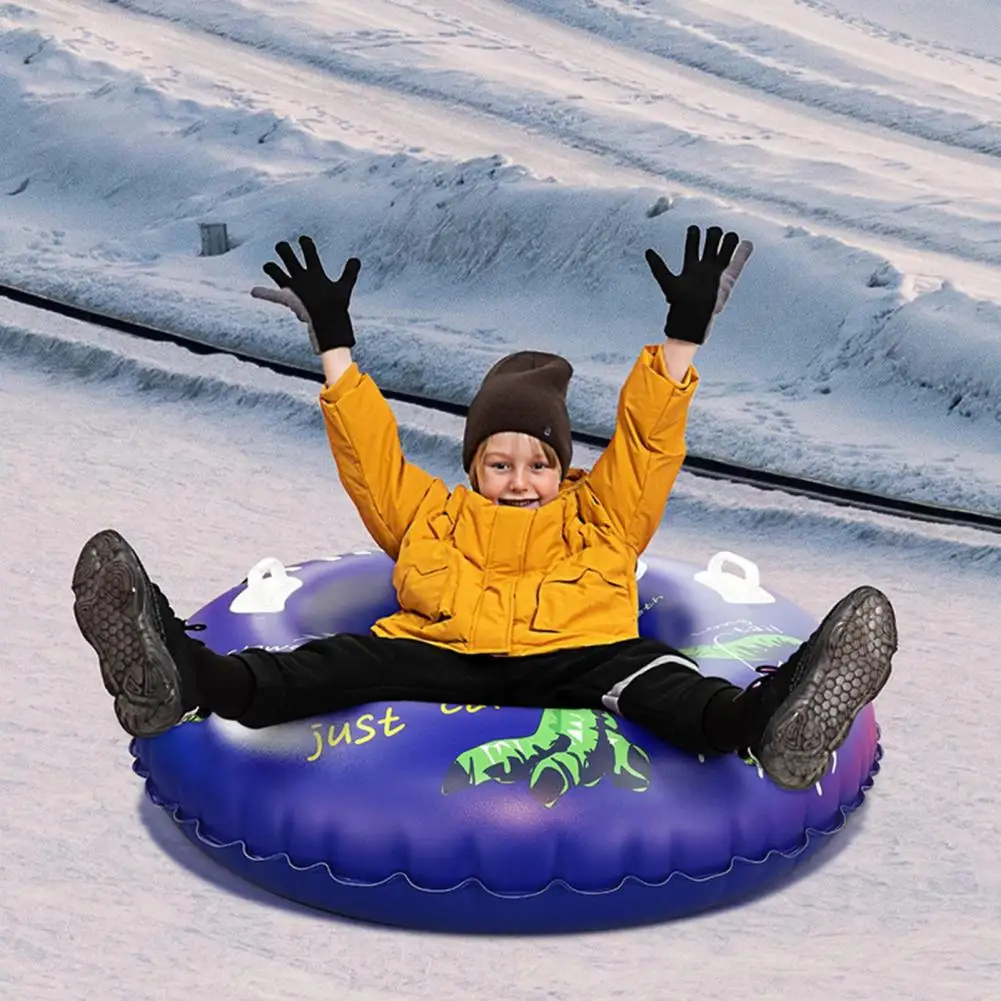 Ski Tube Practical Inflatable PVC Winter Outdoor Skiing Sled for Skiing
