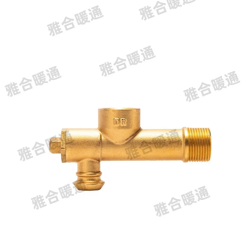 2 Buah DN20 Kuningan Katup Limbah Benang Eksternal Dua Arah Tahan Suhu Tinggi Katup Limbah Otomatis Saluran Pembuangan Diperpanjang Industri