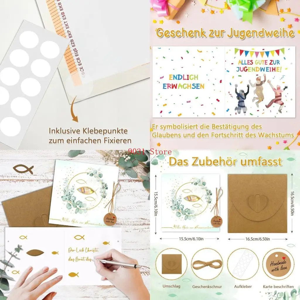 

Religious Money Holder Envelopes With Greeting Card Hanging Label Wrapping Rope