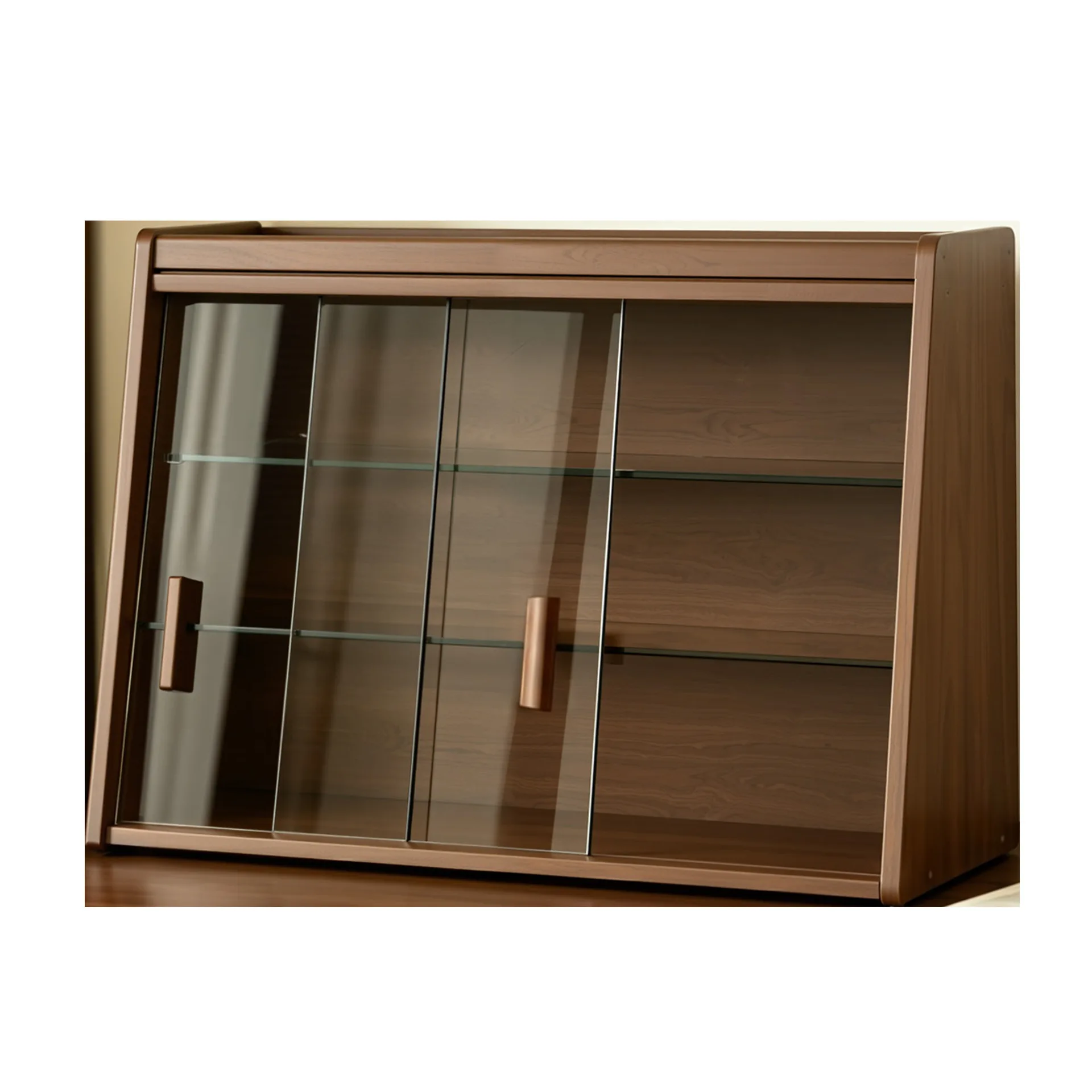 Storage Shelf Desktop Glass Dust-proof Dining Table Side Cabinet Teacup Drain Rack