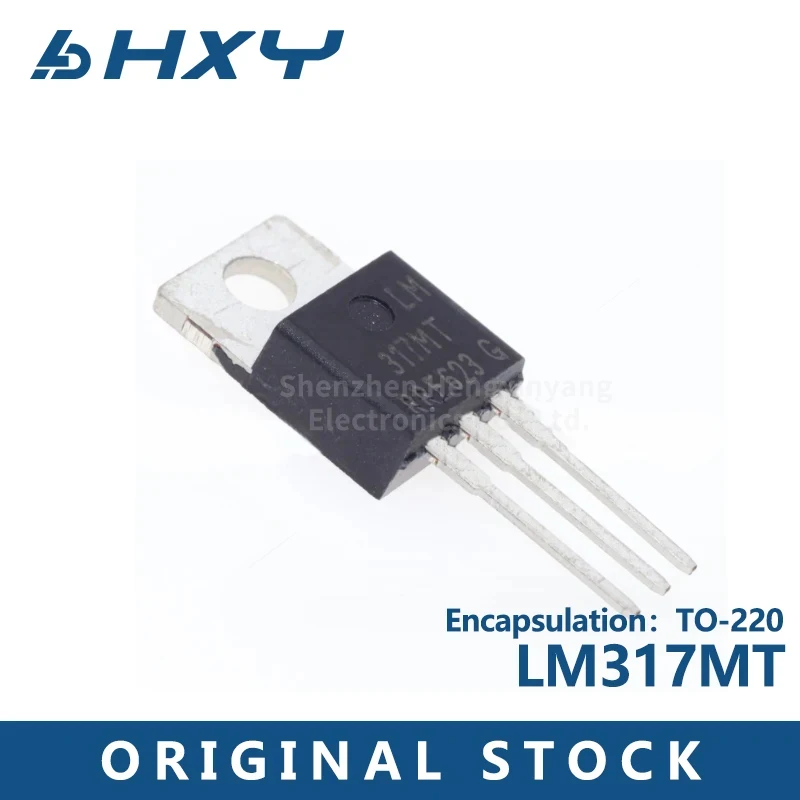 10PCS   LM317MT 500 MA adjustable output, positive voltage regulator TO220