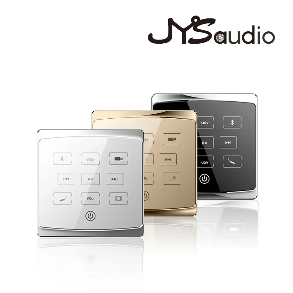 Class D In Wall Amplifier Audio Mini Wall Amp Bluetooth Background Music Panel BT Sound Audio System Support RS485 For Hotel