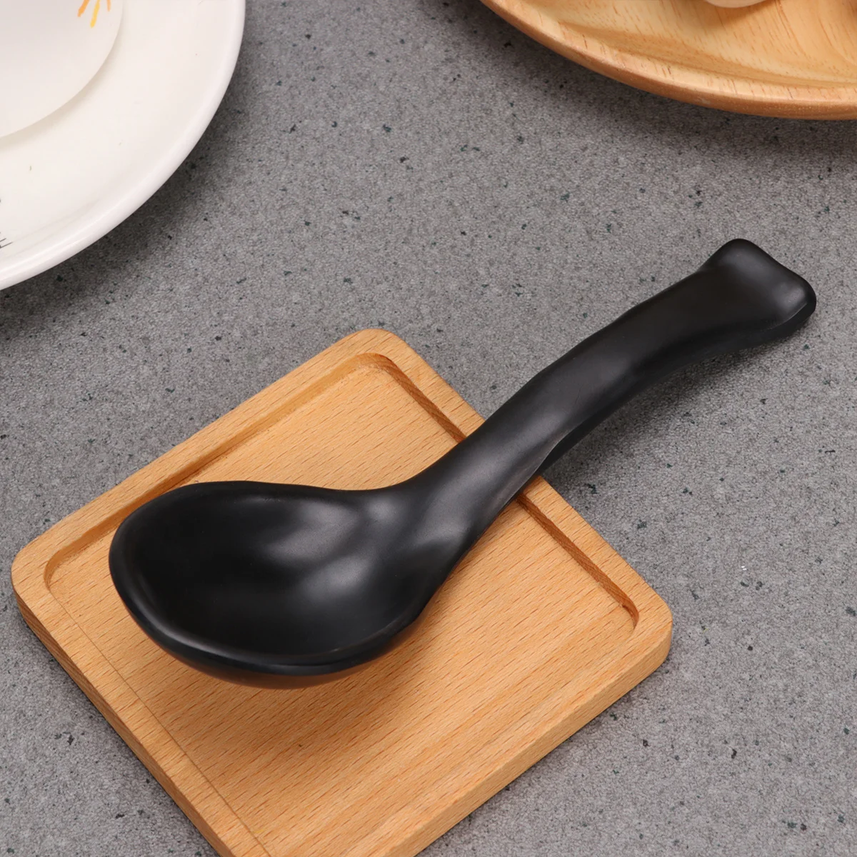 

6pcs Matte Heat-Resistant Multi-Function Scoop For Tea Spoon Coffee Ice Cream Ramen Multi-Function Scoop Porridge Tableware