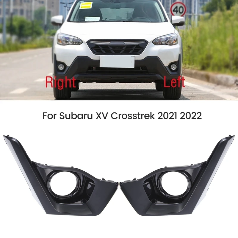 Car Front Bumper Fog Light Lamp Frame Cover Foglamp Trim Cap For Subaru XV Crosstrek 2021 2022 57731FL860 57731FL870 Replacement