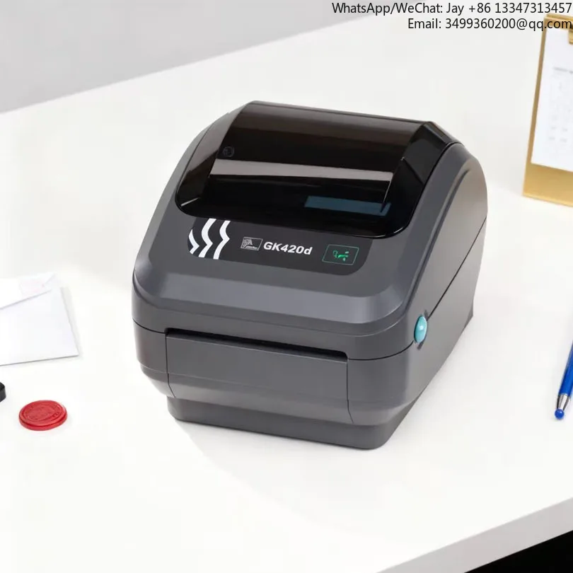

Factory Sale Zebra GK420t Desktop Barcode & Logo Label Printer High Resolution 203DPI Thermal Printer In Stock