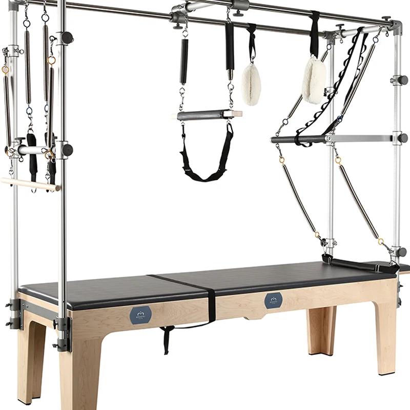 

Equipment Smart Library Pilates Beech Bed High Quality Pilates Reformer for Studio Use Folding Equipment Gym Fitness Machine