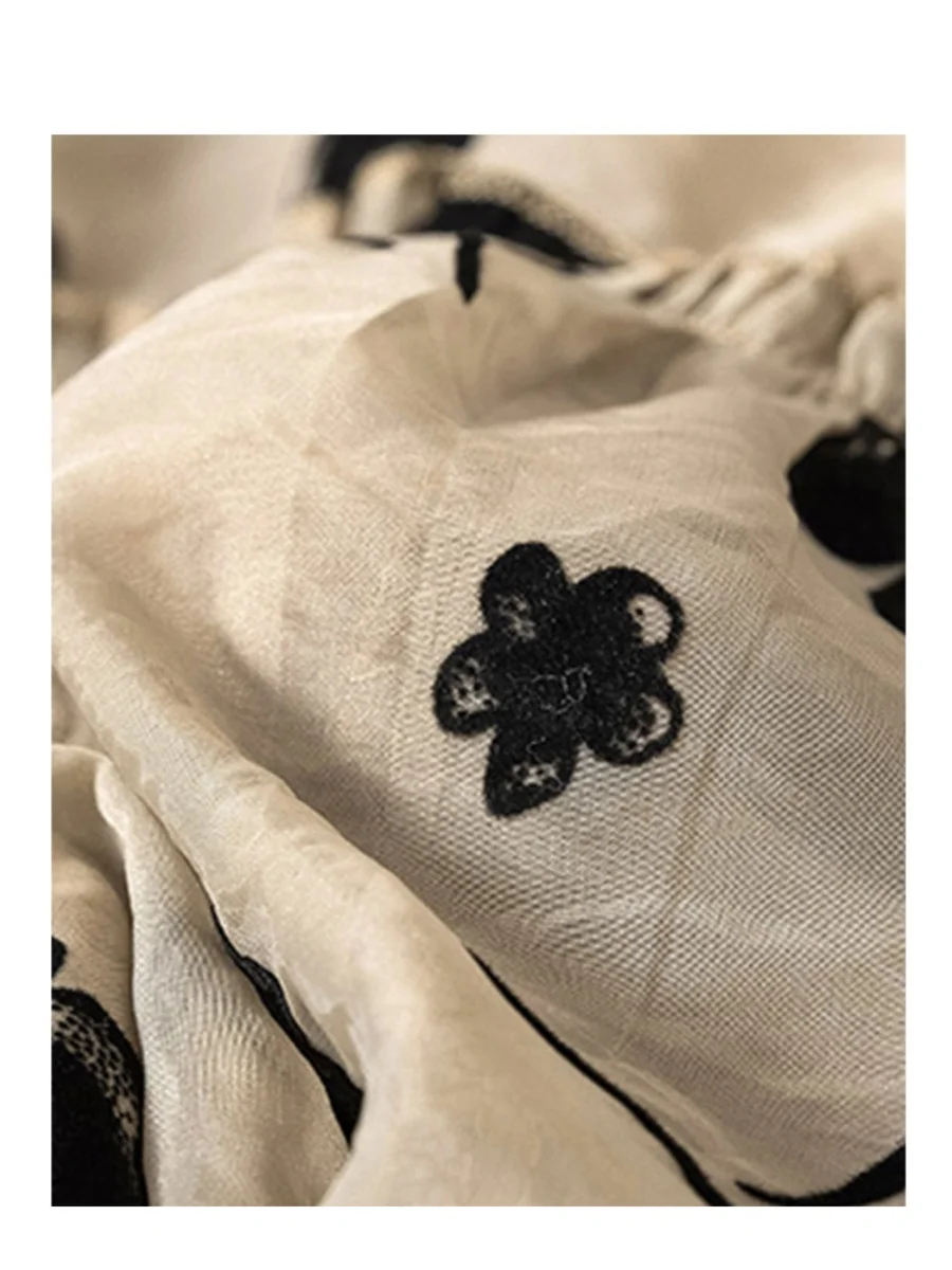 تنورة نسائية متوسطة الطول مطبوعة بالزهور الكاكي تنورة جمالية عتيقة بخصر عالٍ تنورة كبيرة الحجم Harajuku Y2k تنانير على شكل حرف a ملابس 2000s