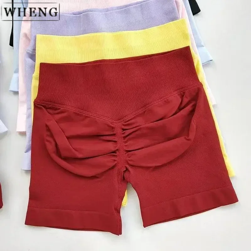 طقم رياضي مكون من قطعتين حمالة صدر لليوجا برباط علوي شورت للتمرين والخدش ملابس رياضية بدلة لياقة بدنية طقم يوجا سلس #5