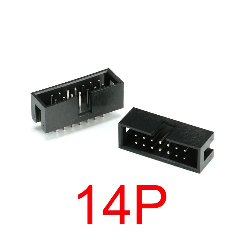 10pcs dip 6P 10P 20P 26P 34P 40P PIN 2.54MM pitch MALE SOCKET straight  box headers  CONNECTOR DOUBLE ROW  HEADER