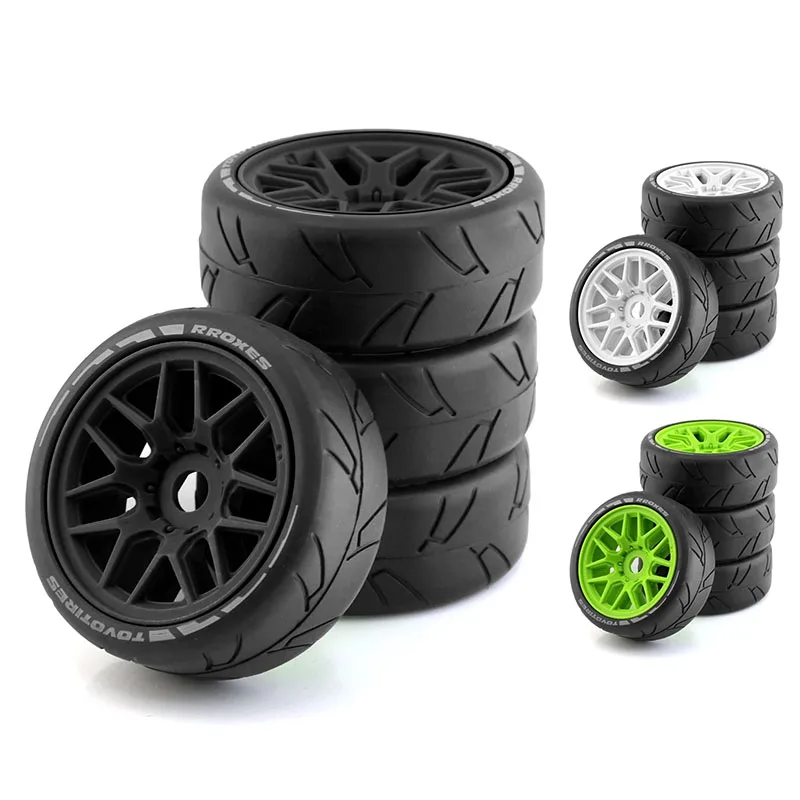 4szt 103mm 1/8 RC Off-Road Buggy Rally Car Tires Wheel 17mm Hex do ARRMA Traxxas Redcat Team Losi Kyosho VRX HPI WR8 HSP Hobao