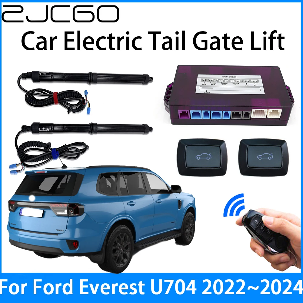 

ZJCGO Car Power Trunk Electric Suction Tailgate Intelligent Tail Gate Lift Strut For Ford Everest U704 UB 2022 2023 2024