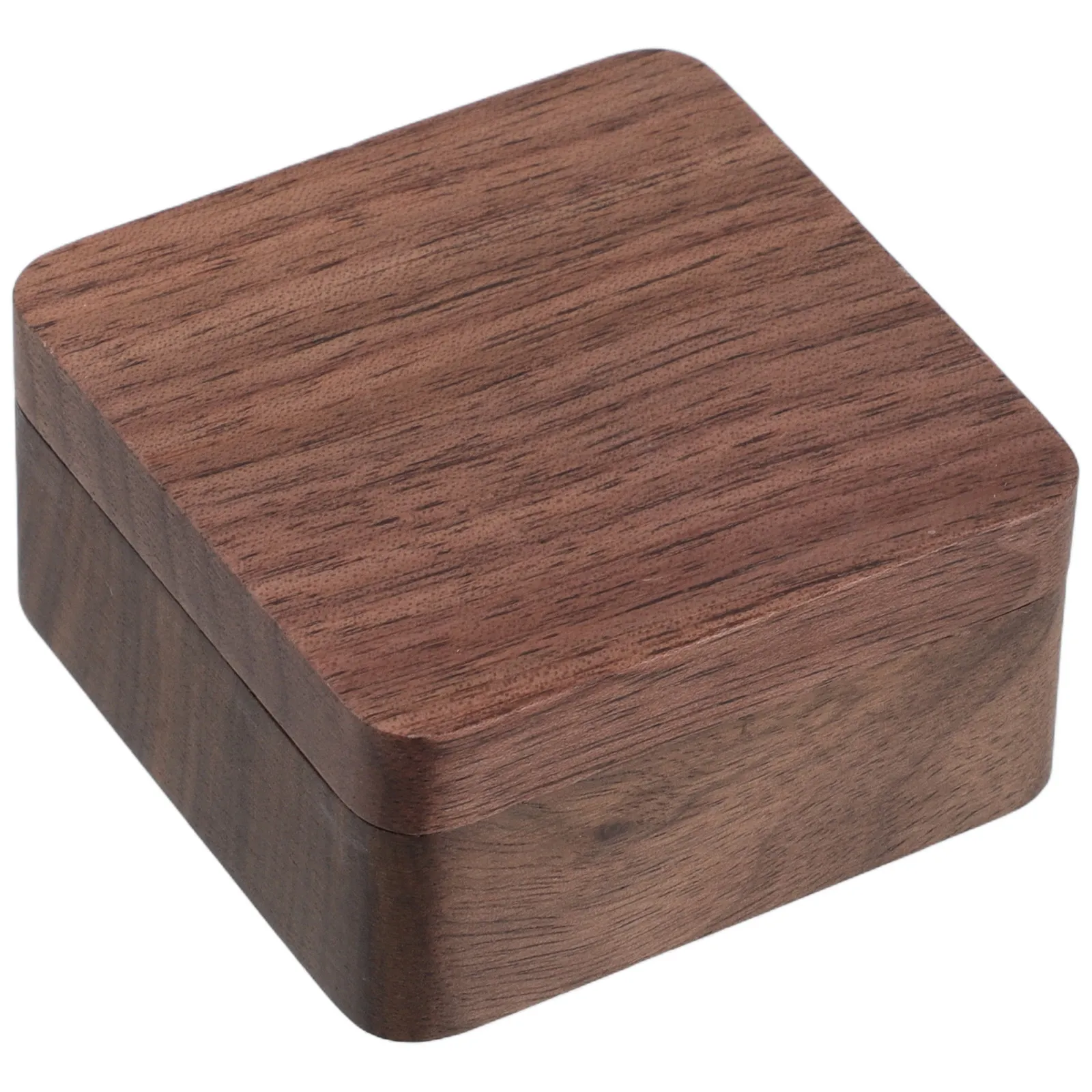 

Black Walnut Wood Cufflinks Box Tie Clip Organizer for Men Elegant Jewelry Display Storage Travel Accessory Small Wooden