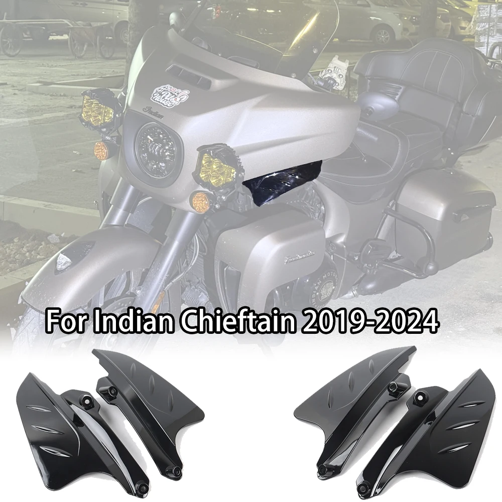 

Indian Roadmaster Fairing Deflectors | For Dark Horse Limited 2019-2024 | Smoke Gray Side Wind Deflectors Kit