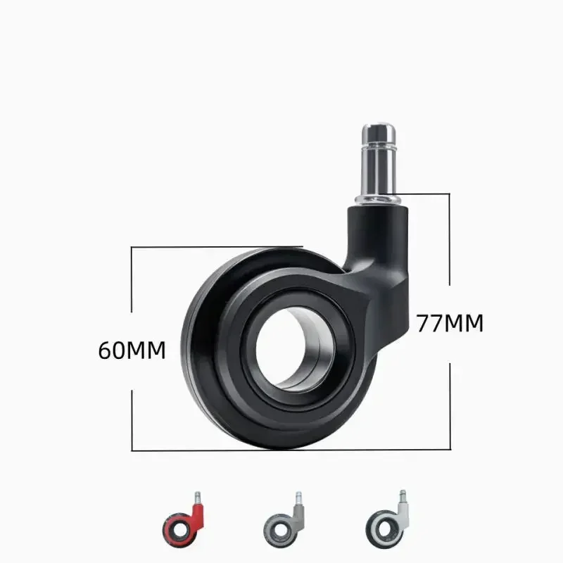 5 Ruedas Antienredos para Silla de Oficina, Ruedas Huecas Atornillables, Ruedas Giratorias Universales para Sillas de Juego/Comp