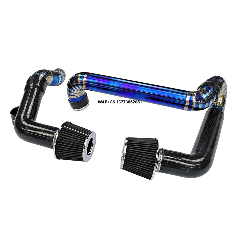 

New for G8X M3 M4 Front Mount Burnt Gold Silicon Black Titanium Intake Pipe for S58 Engine