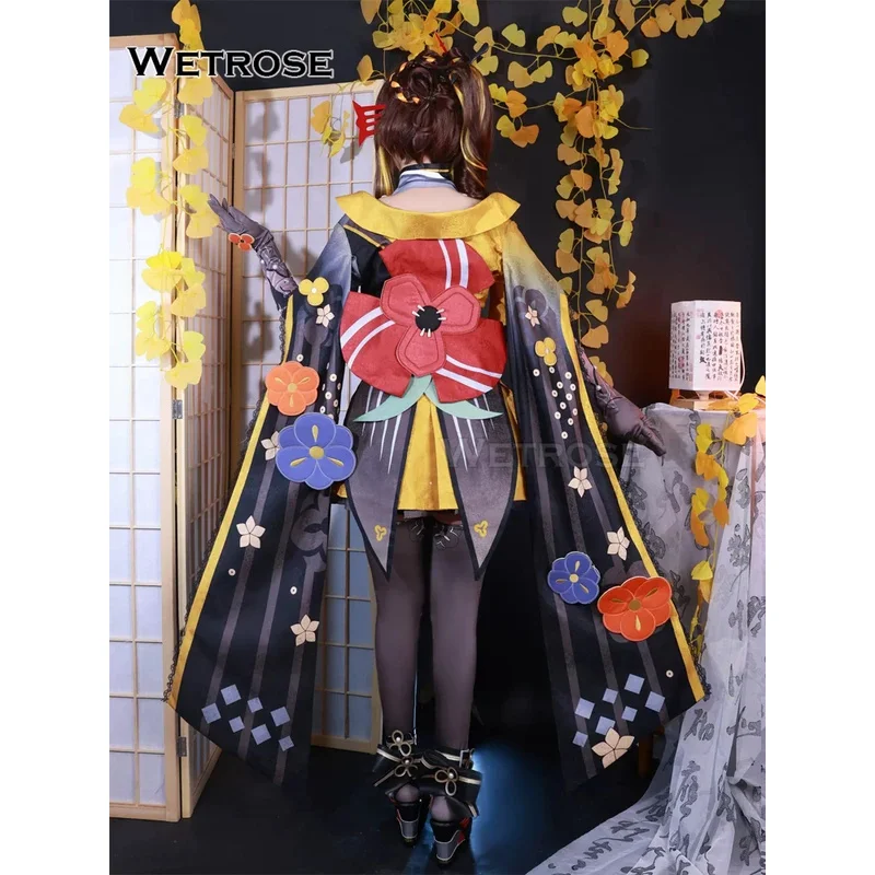 【Wetrose】 متوفر في المخزون أزياء Chiori التأثيرية Genshin Impact Thiori Chioriya Boutique Tailor مجموعة كاملة من الشعر المستعار لعيد الهالوين وعيد الميلاد