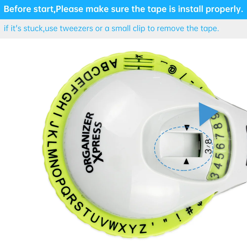 Dymo 12965 Manual Label Maker Print 9mm 3D Embossing Label Tape for Dymo Tape Embossing Label Maker