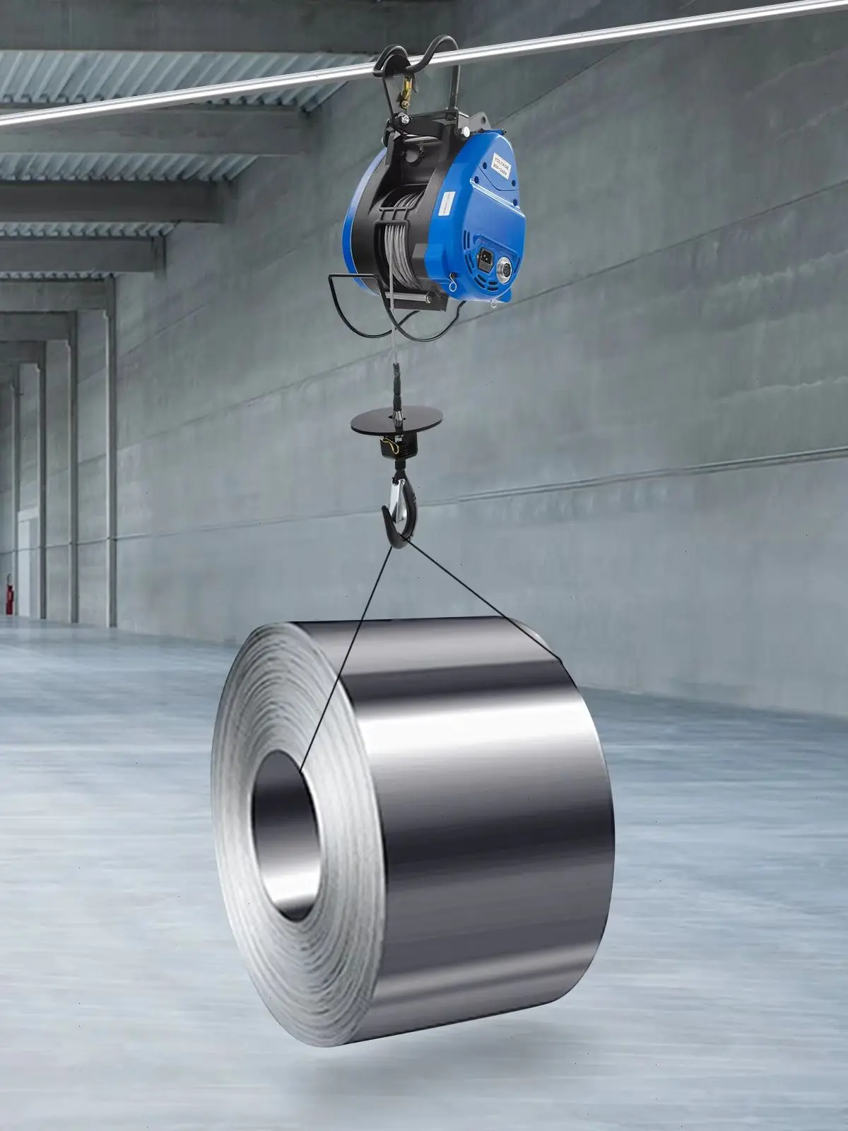 Verbesserter Elektrischer Hebezug, Tragbare Elektrische Handwinde, Zugblock, Elektrisches Stahlseil, Hebezeug, Abschleppseil 220V 30m