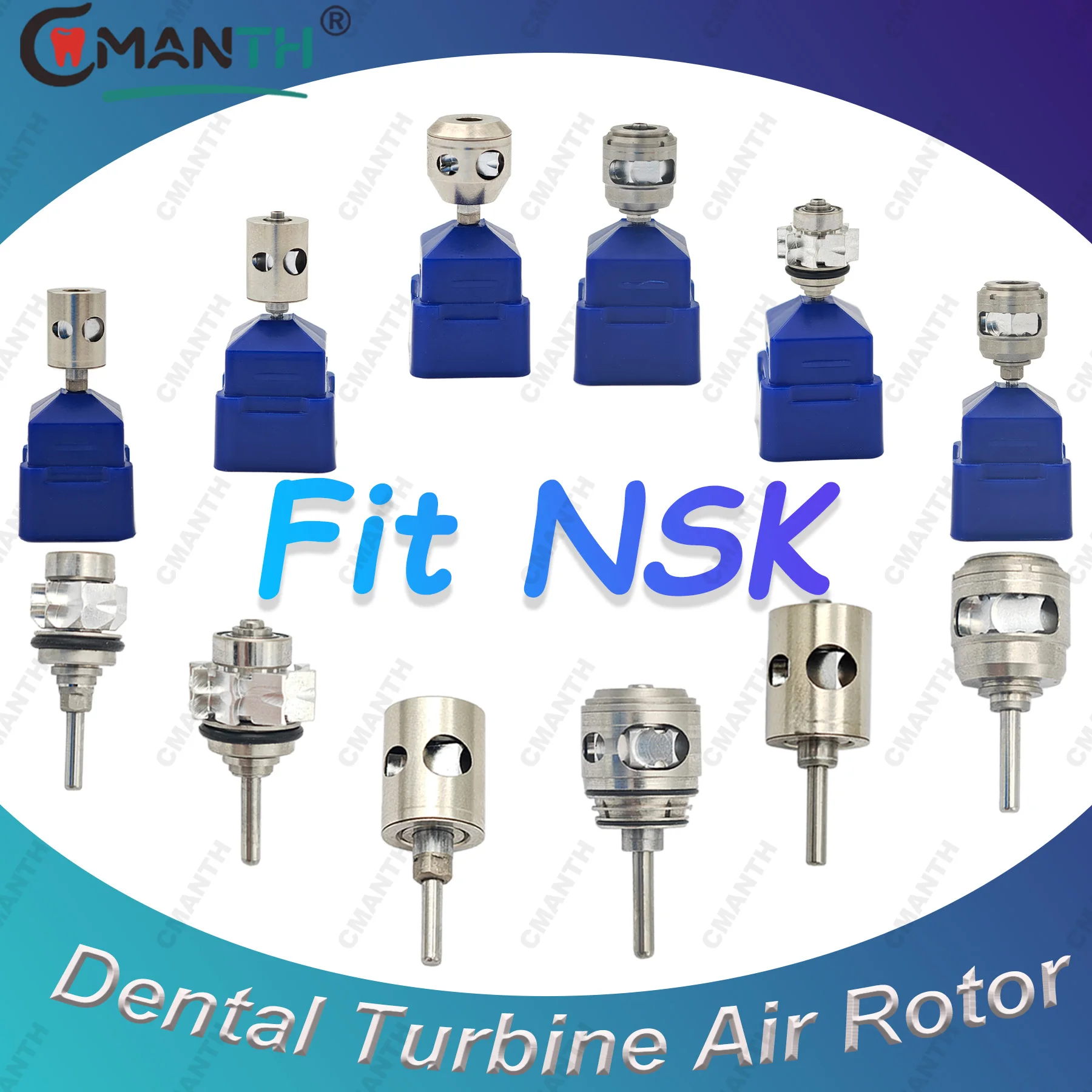 

Dental Turbine Rotor Dental Cartridge Air Rotor Replacement Ceramic Ball Bearings Fit NSK High Speed Handpiece Dentistry Tools