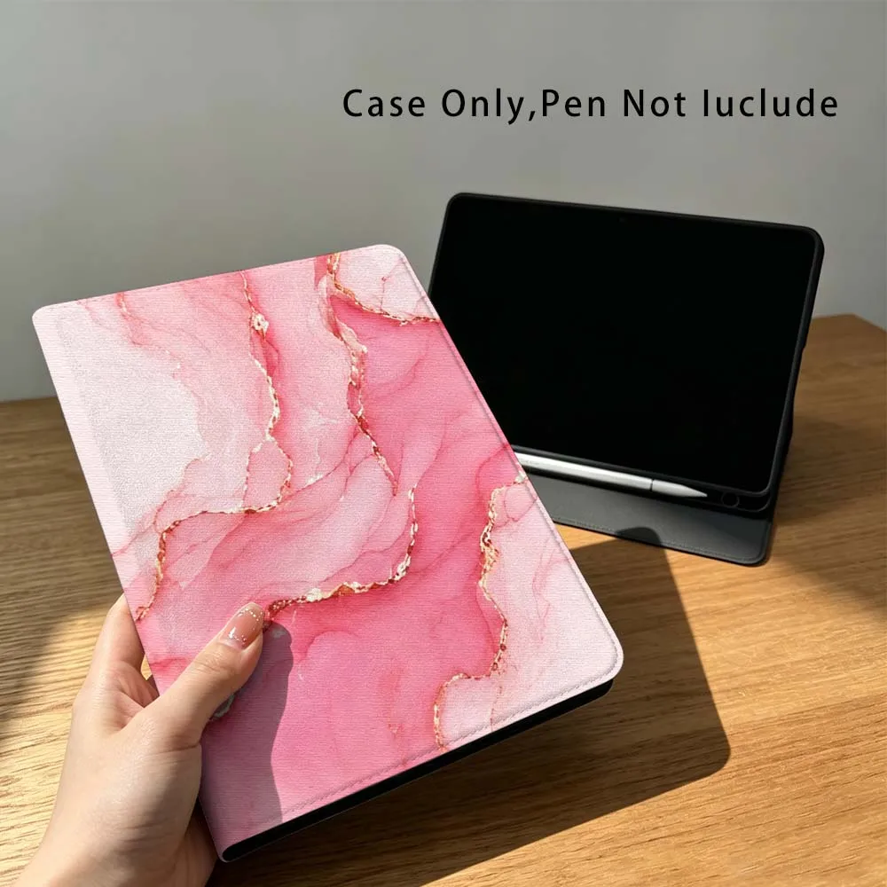 Color Marble Texture Fashion Fashion For Xiaomi Poco Redmi Pad 8 2 4 C1 6 6S 7 7S SE 9.7 14 11 11.2 Inch Pen Tray Tablet Case