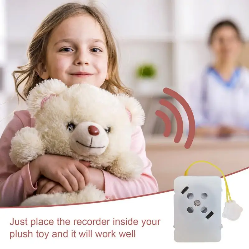 Doll Voice Box Plush Stuffed Bear Voice Box Music Speaker Toy Recorder Core Box Voice Recorder Device Sound Box Doll Accessories