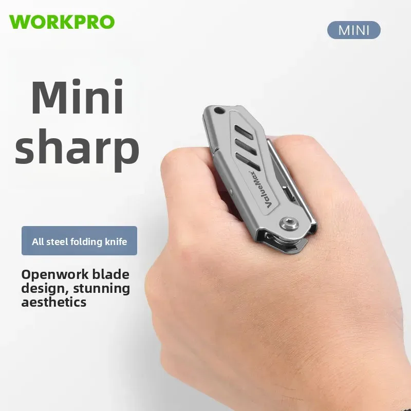 

Folding Utility Knife Stainless Steel Quick Realse Pocket Knife with Belt Clip Sharp Blade General-Purpose Cutting