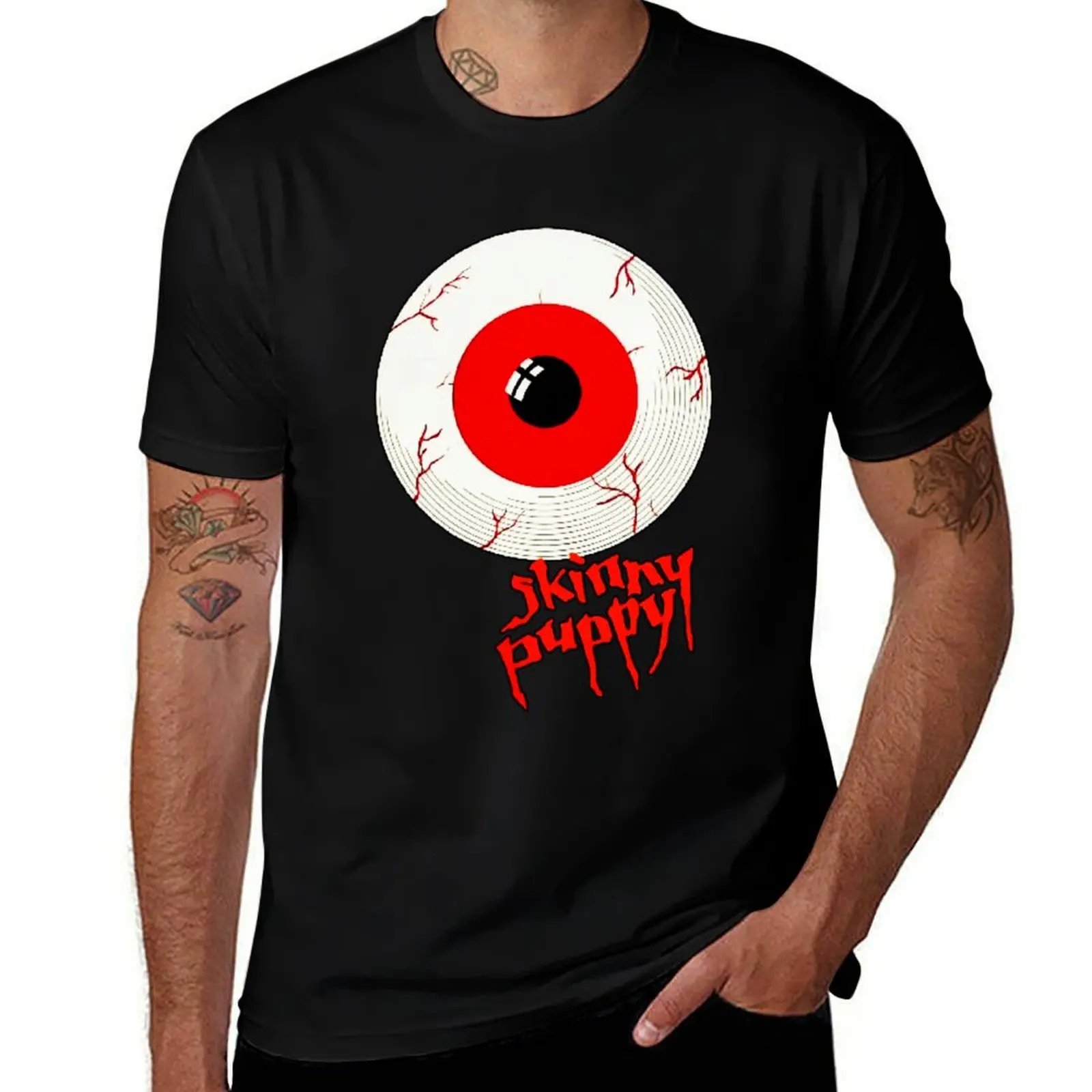 

Logo epic skinny puppy-eye red T-Shirt vintage t shirts custom shirt Short sleeve tee men t shirt