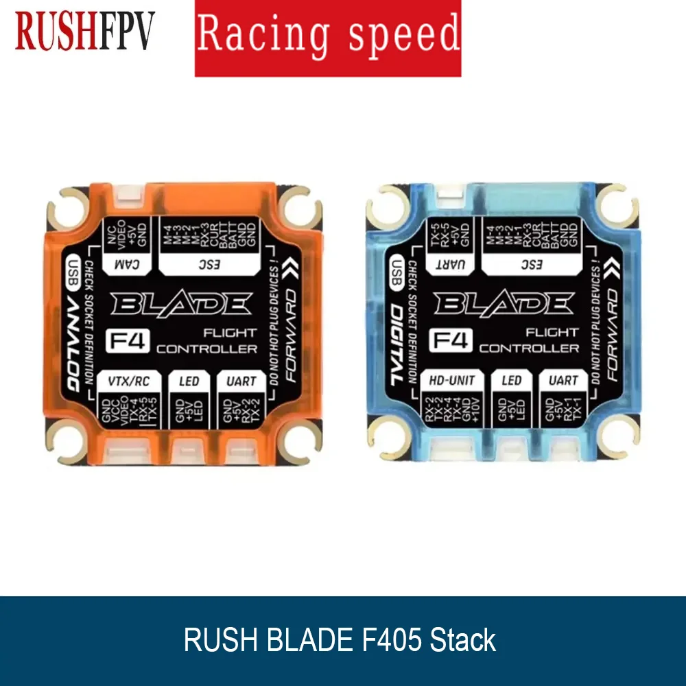 RUSHFPV Blade F405 Stack 50A ESC ICM42688 30x30 BLHeli_32 for FPV Freestyle Drone