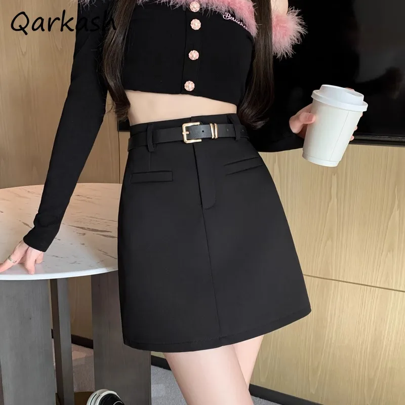 

High School Students American Skirts Women Mini Slim Sexy High Waist Summer Preppy Style Streetwear Y2k Girls Chic All-match Ins