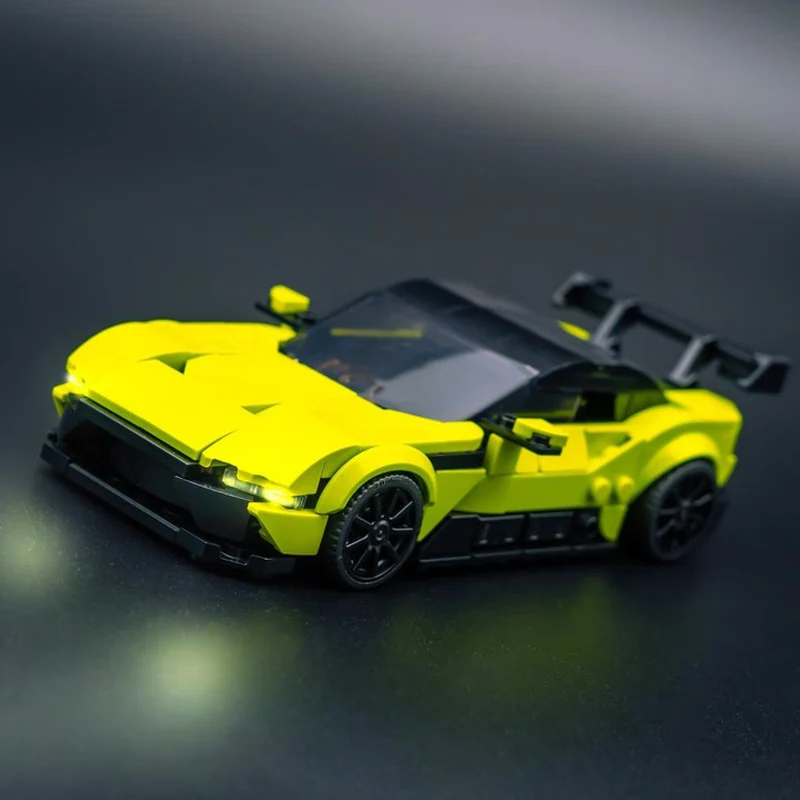 

Asdfg Speed Racing Car Model MOC Building Bricks Top Tier Sports Car Modular Technology Children Holiday Gifts Assemble Toy Suit