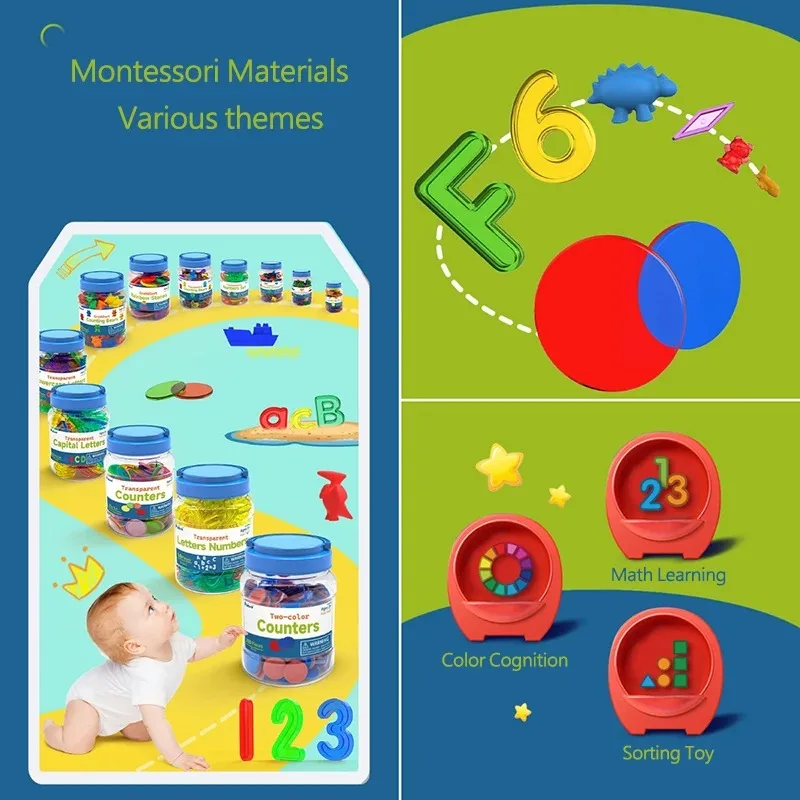 Colorful Transparent Learning Set 5