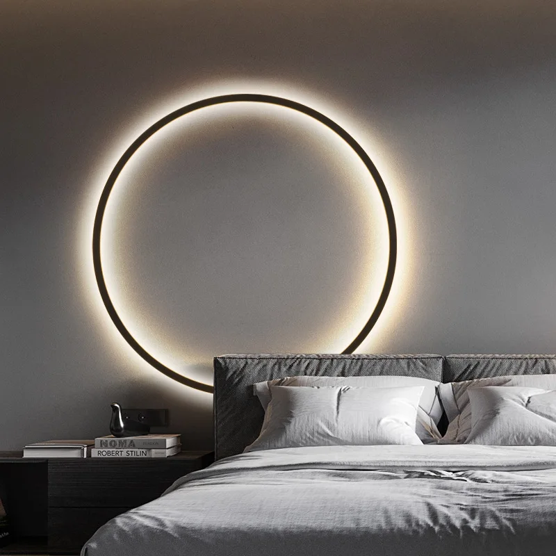 

Nordic Ring LED Wall Lamp Modern LED Wall Lights Living Room Bedroom Bedside Aisle Corridor Home Indoor Decor Sconce Lighting