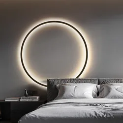 Nordic Ring LED Wall Lamp Modern LED Wall Lights Living Room Bedroom Bedside Aisle Corridor Home Indoor Decor Sconce Lighting