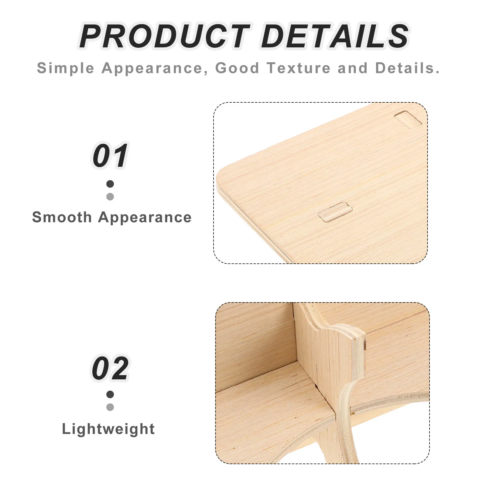 Waterproof Hamster Cage Accessories Platform Wood Play Small Animal 20x12cm Stable Enclosure Dwarf Pet