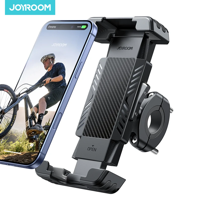 Joyroom Fahrrad-Handyhalterung mit verstecktem Tracker-Aufbewahrungshalter für Fahrrad, Motorrad, für 5,8''-7,2'' Handys JR-ZS536