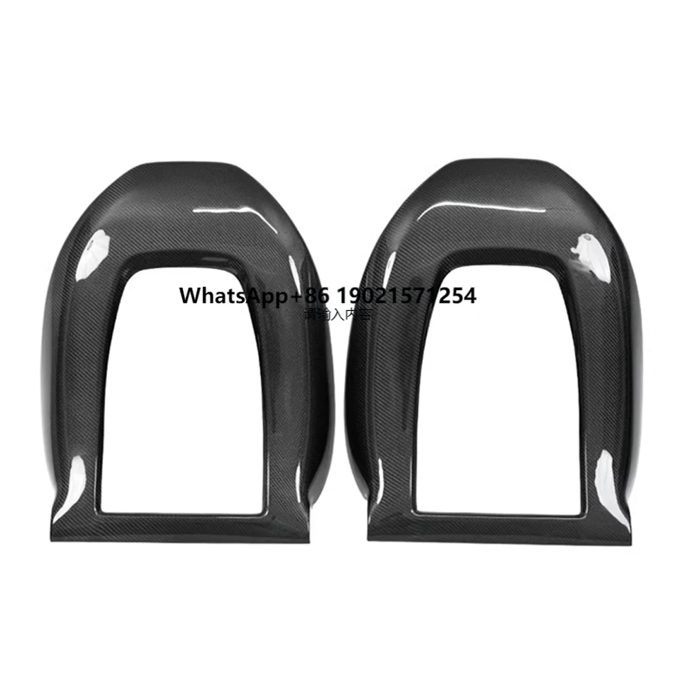 

Dry Carbon Fiber Cover for Model Y 2021 2022 2023 2024 Matte Gloss Carbon Interior Accessories Seat Back Replacement Frame