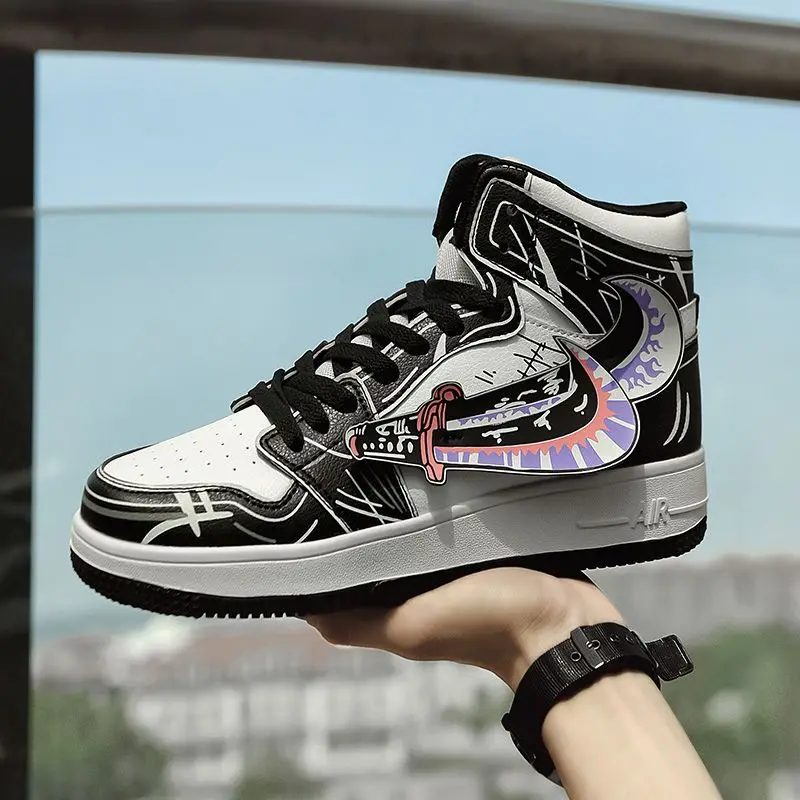 

Цельный высокий мужской скейт-оэс, совместный аниме, студенческий спорт, модная молодежная кожа Oes Me, космическая кожа с подкладкой