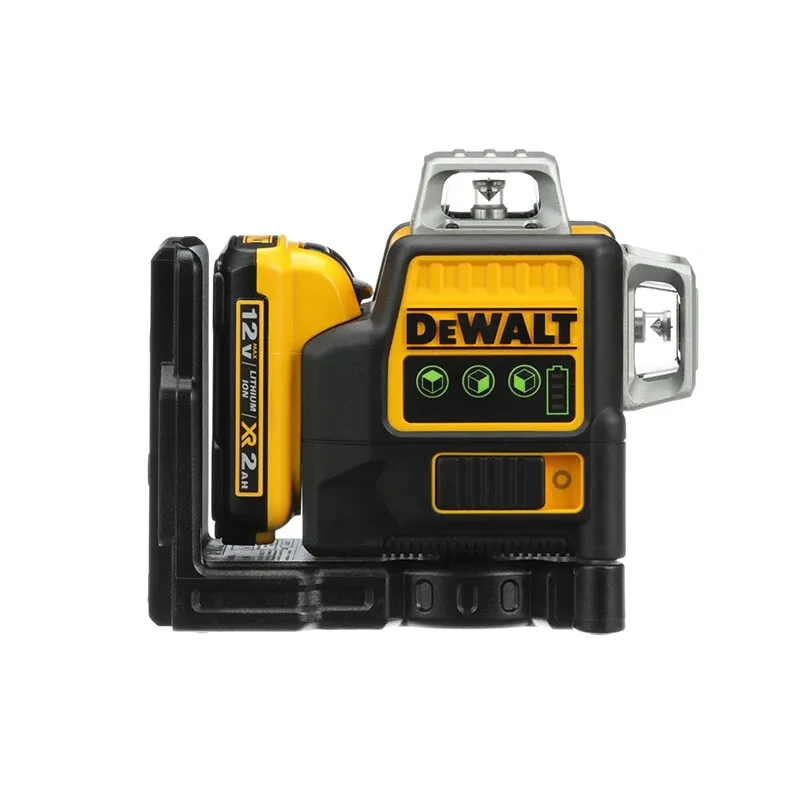 Лазерный уровень DEWALT DW089LG, высокоточный зеленый лазерный уровень, автоматический уровень воды, 12 В, литиевая батарея