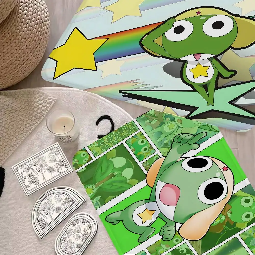 Cartoon Funny KeroroS Gunsou Frog Floor Mat Retro Multiple Choice Living Room Kitchen Rug Non-Slip Modern Home Decor