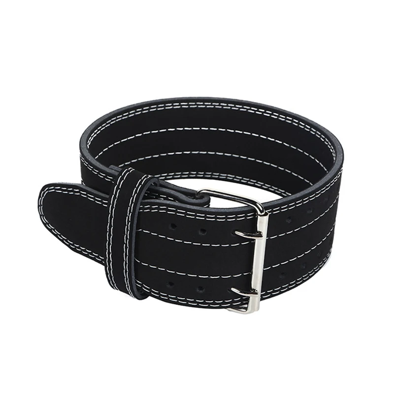 

Leather Waist Belt for Squats Dumbbell Training, Fitness Buckle, Weightlifting, Bodybuilding Lumbar Brace, Back Protector Gear