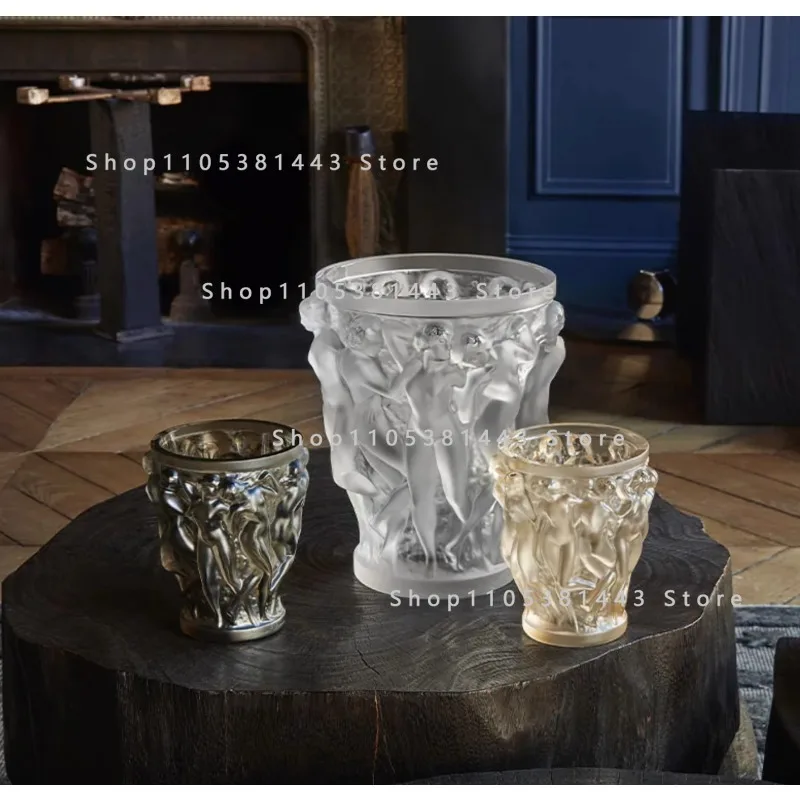 Skulptur Heimdekoration Nackte Frauen Vase Modellraum Glasierte Blumenvase Ernte Zehn Schöne Frauen Vase