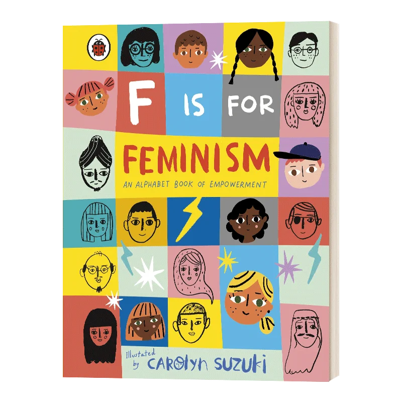 

F is for Feminism, Children's aged 5 6 7 English books, Picture Book Hardcover 9780241387894