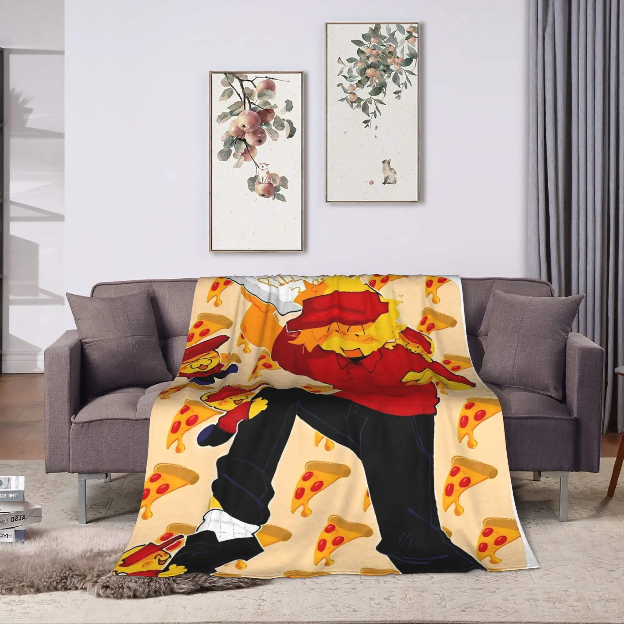 Forsaken Elliot and chance   Warm Blankets  Kids Plush Throw Blanket Funny Couch Bed Flannel Bedspread Sofa Bed Cover