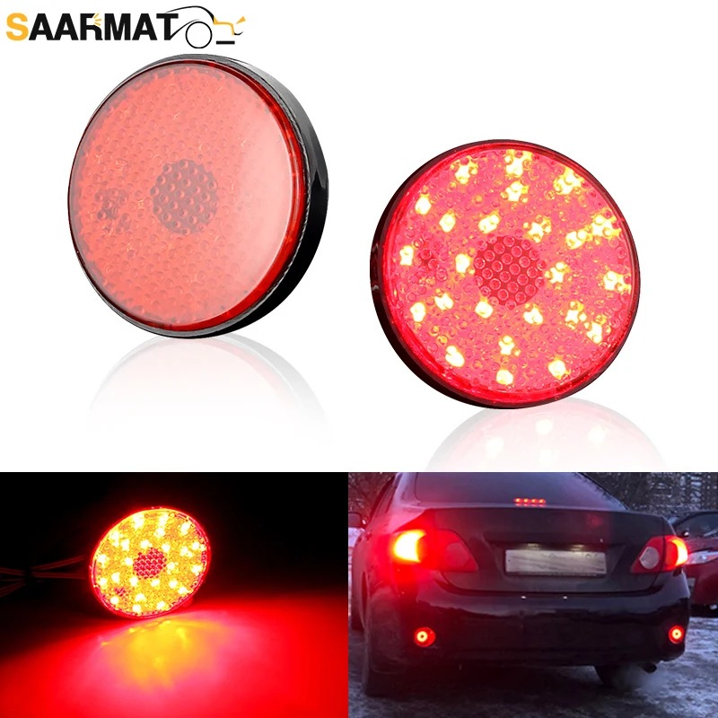 

2pcs Rear Bumper Reflector Light For Toyota Highlander Sequoia Fortuner ZRR70 Voxy/Noah 81910-89105 TO2830103 Auto Accessories