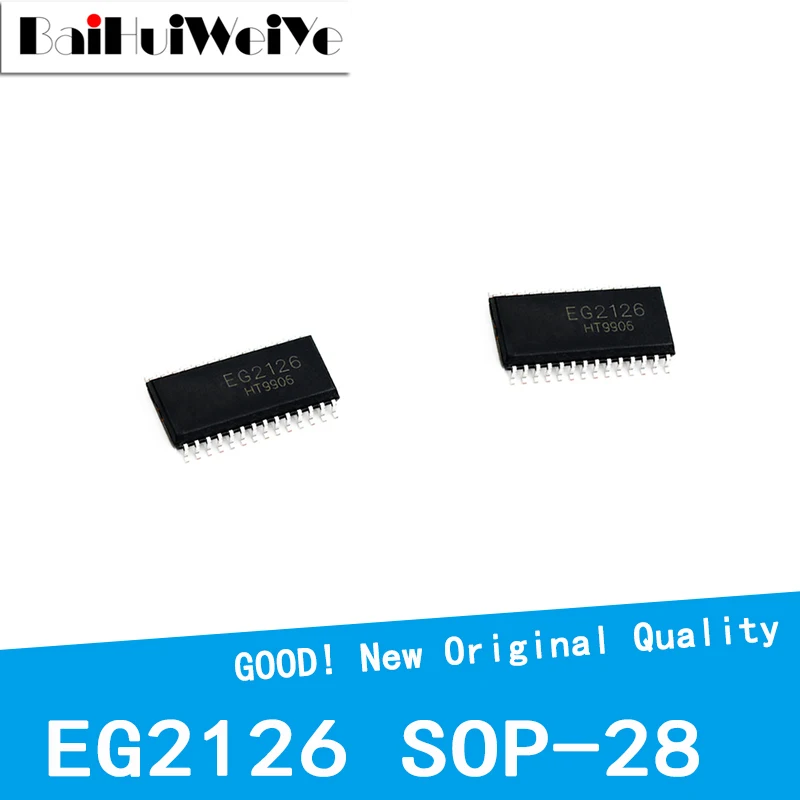 

5Pcs/Lot EG2126 Two-Phase Half-bridge Driver Circuit Chip Withstand Voltage 600V 1.8A SMD SOP28 SOP-28 New Good Quality Chipset