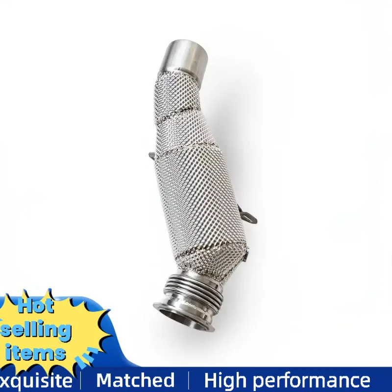 

High-flow Downpipe Exhaust for BMW 535I N55 3.0T 2011-2016 Stainless Steel Exhaust Pipes Catalytic Converter with Heat Shield