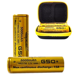 New Original Vapcell INR21700 Battery G50 5000MAH 15A Lithium battery Big Capacity Rechargable Li-ion Cell for Child Game car